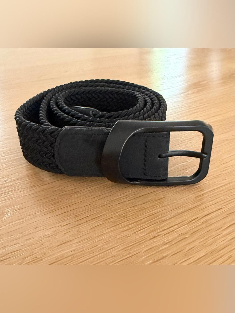 Ghost Golf Men's Black “Gary” Braided Stretch Belt with Matte Buckle. Like new!